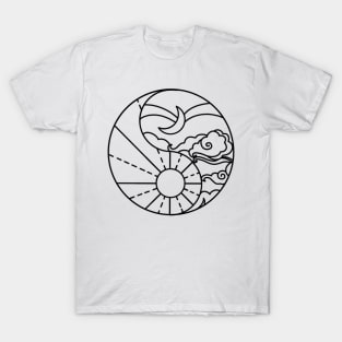 Monochrome YingYang Sun/Moon T-Shirt